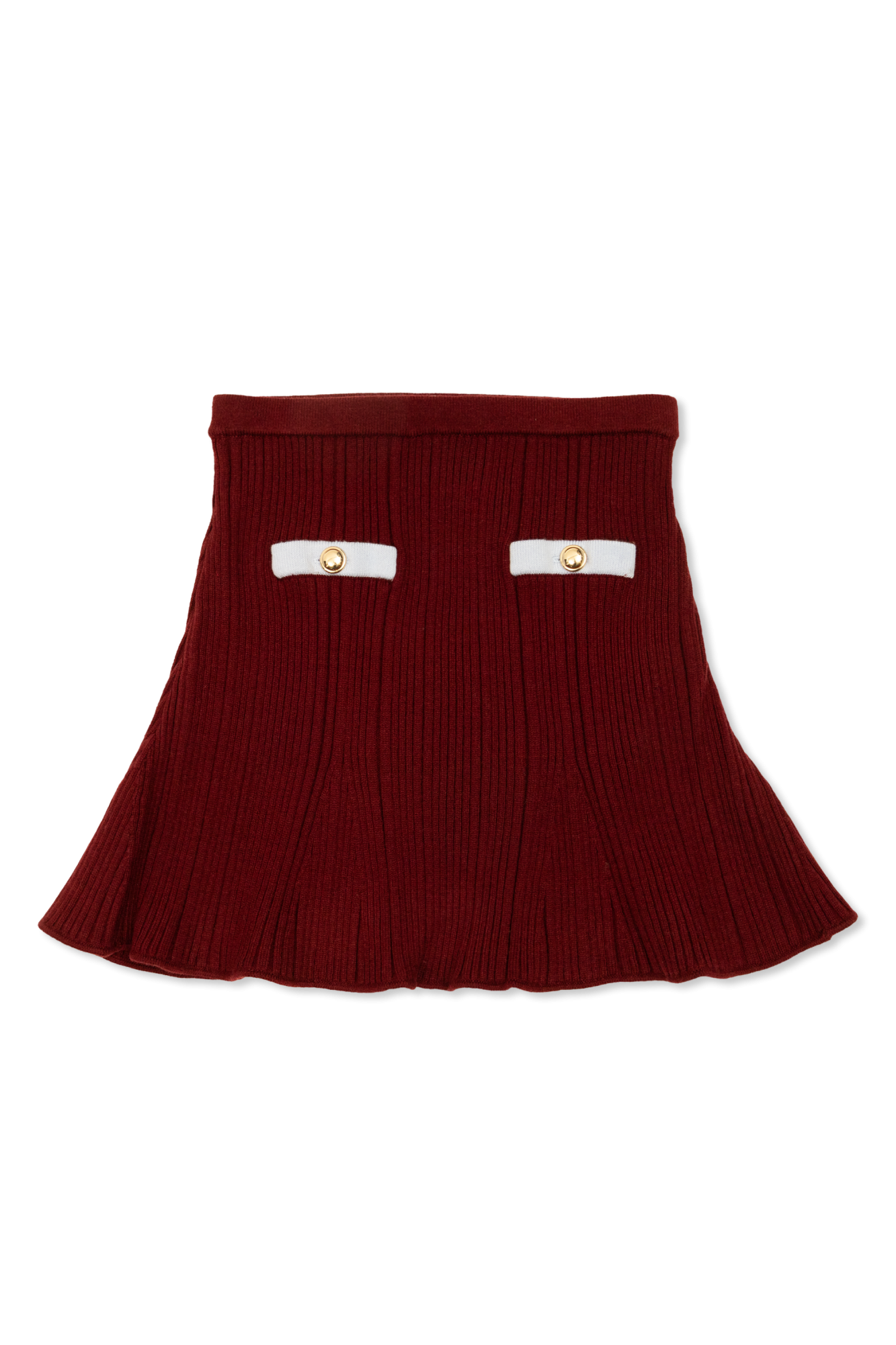 スカート SELF-PORTRAIT Woman Skirt Red AW24083SK R Red Pleated Knit Mini Skirt – self-portrait-US
